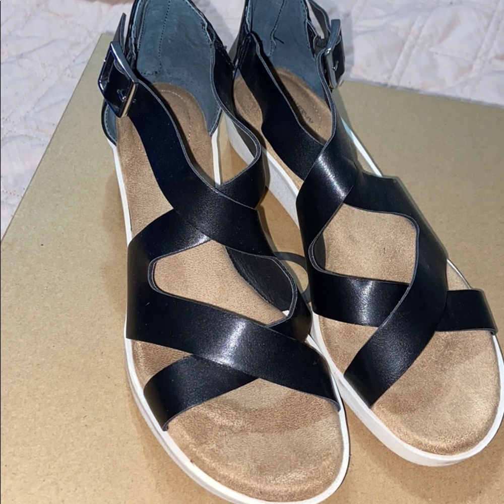 Black wedges sandles